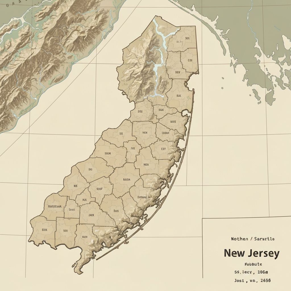 New Jersey service area map